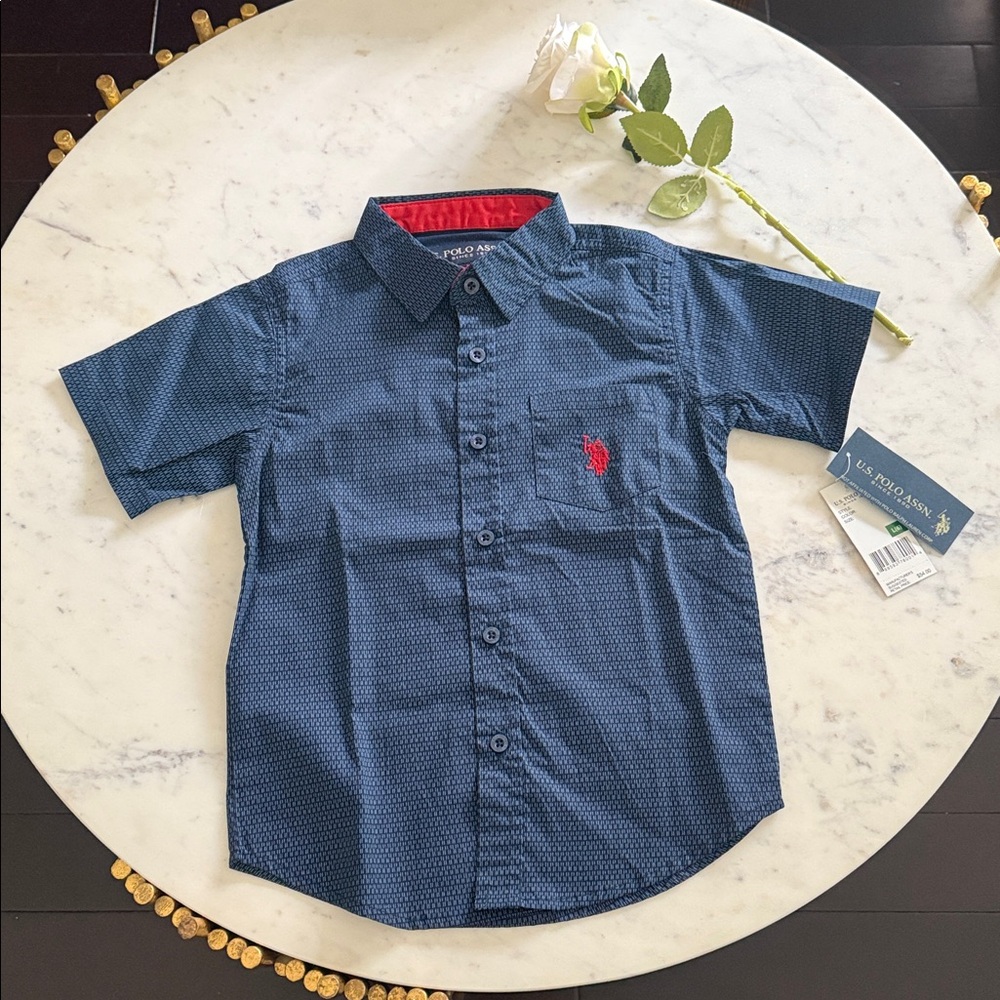 U.S. Polo Assn. Blue Short Sleeve Shirt